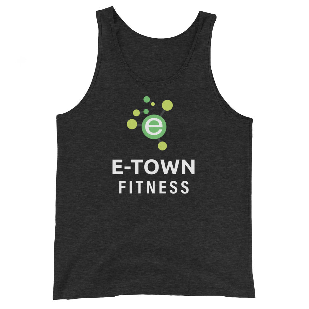 E-Town Logo (black) Unisex Tank Top