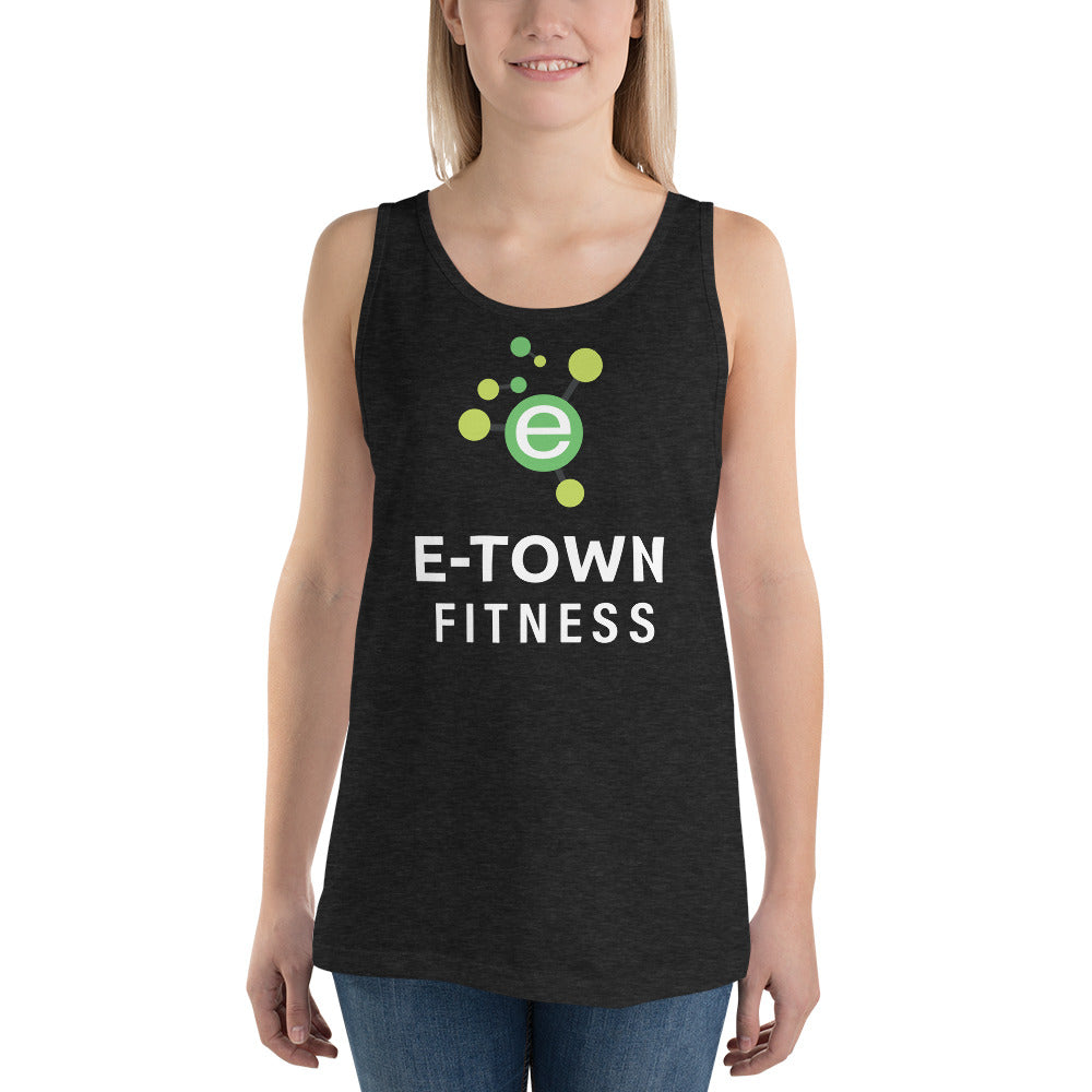 E-Town Logo (black) Unisex Tank Top