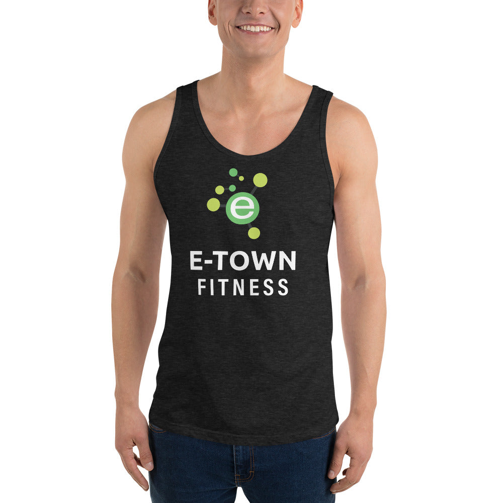 E-Town Logo (black) Unisex Tank Top