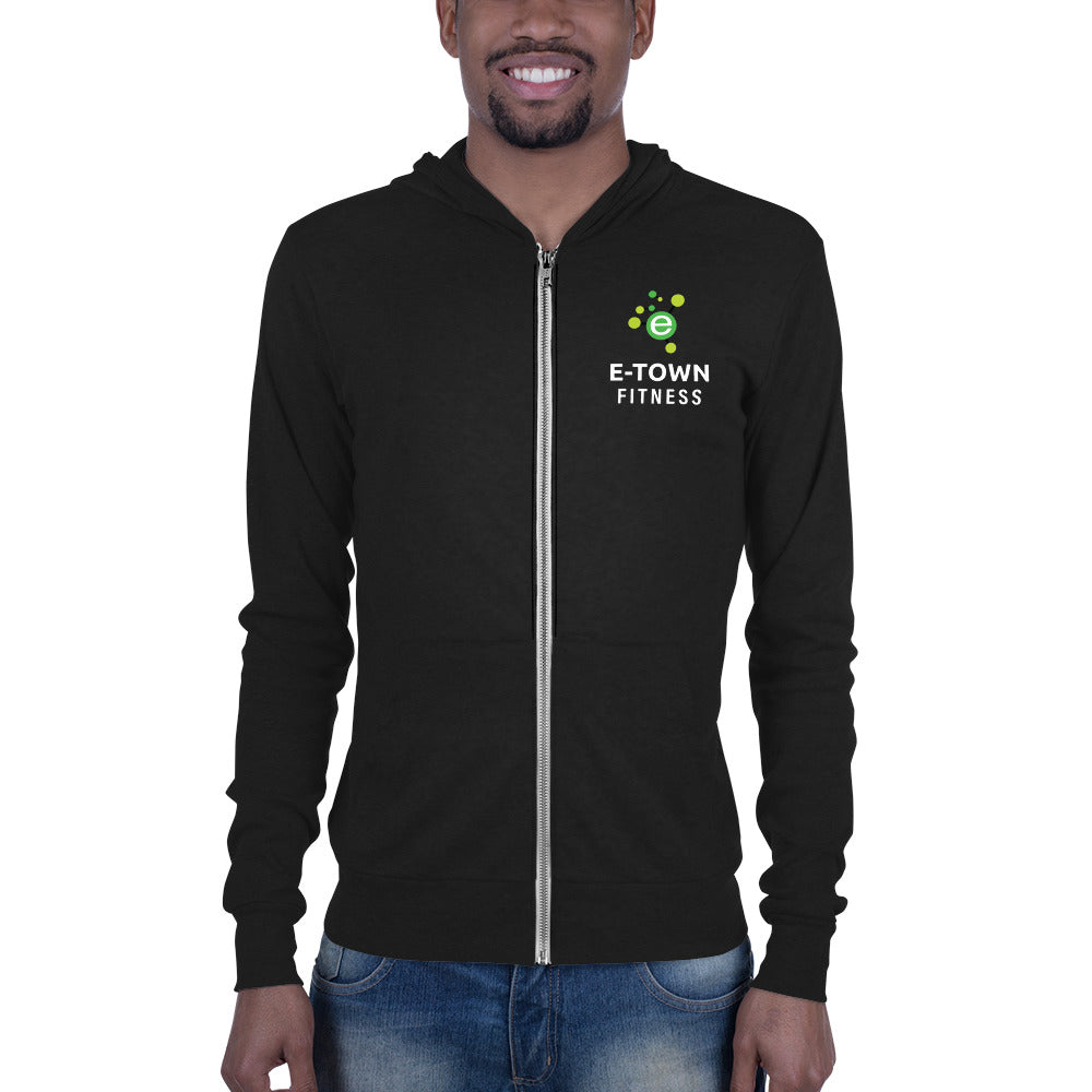 E-Town Unisex zip hoodie