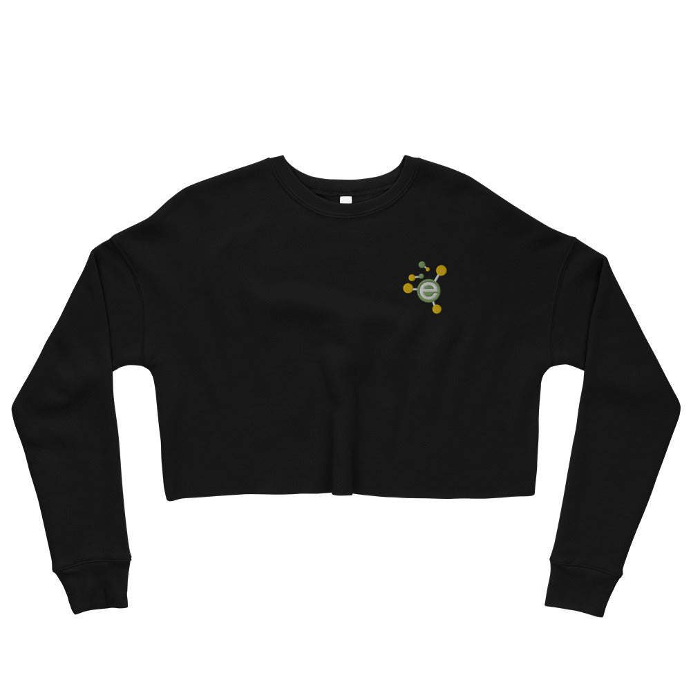 Embroidered Crop Sweatshirt