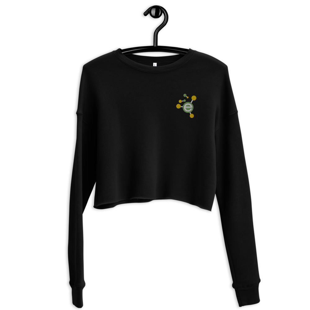 Embroidered Crop Sweatshirt