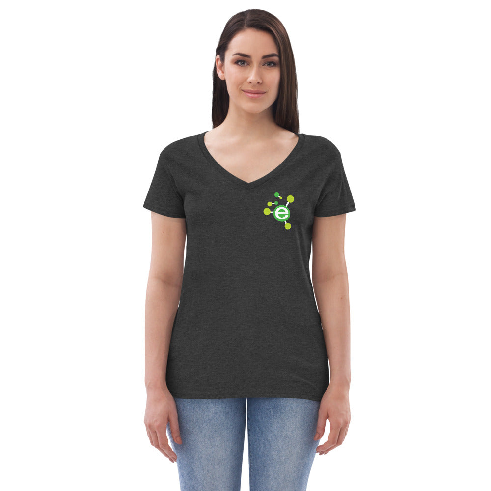 E-Town Logo Women’s recycled v-neck t-shirt