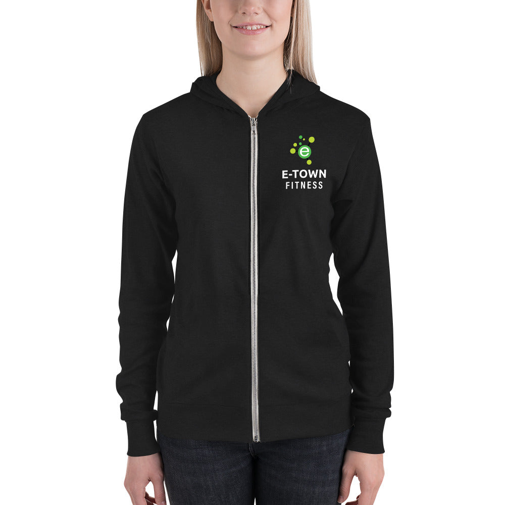 E-Town Unisex zip hoodie