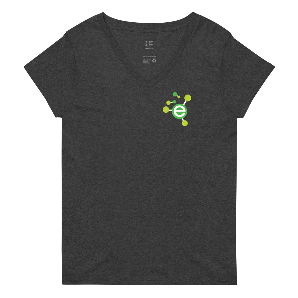 E-Town Logo Women’s recycled v-neck t-shirt