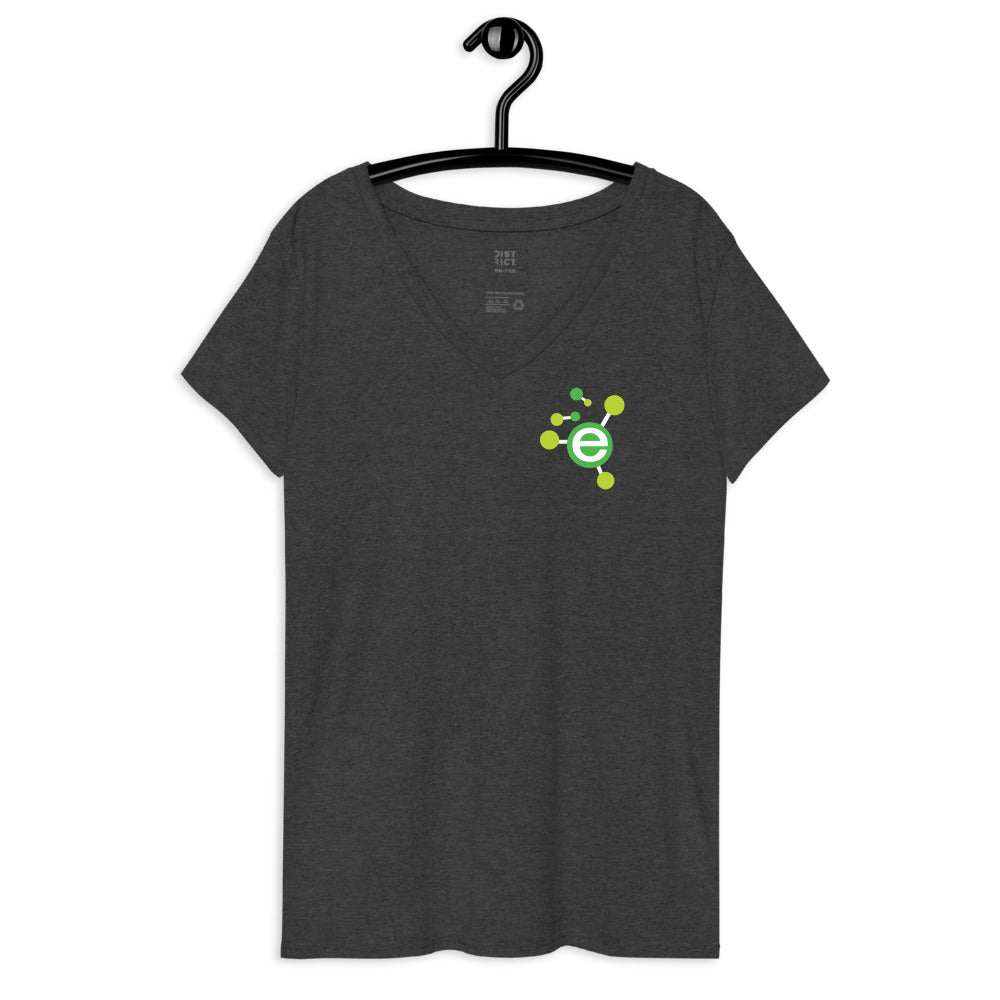 E-Town Logo Women’s recycled v-neck t-shirt